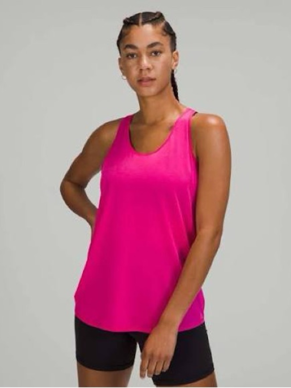 NWT Lululemon athletica Essential Pleated Tank - Bright Pink size 12